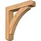 Ekena Millwork Thorton Craftsman Smooth Bracket w/ Offset Brace, Western Red Cedar, 5 1/2"W x 26"D x 26"H BKT0604X26X26THR04SWR - alternate 1